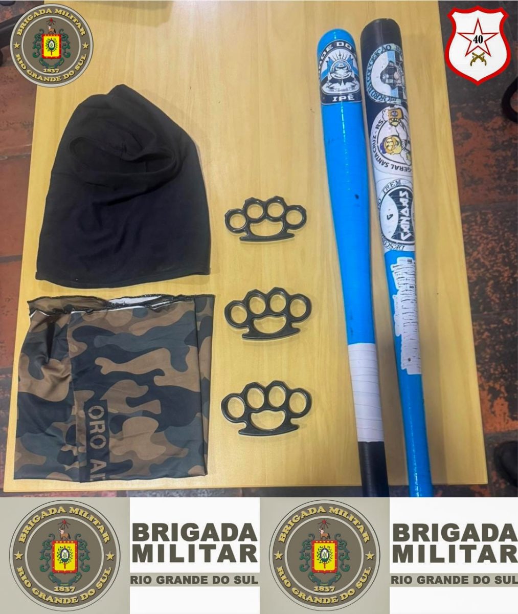 Brigada Militar prende quatro indivíduos por roubo a pedestre