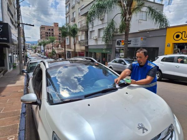 Arroio do Meio retoma fiscalização do Estacionamento Rotativo Gratuito