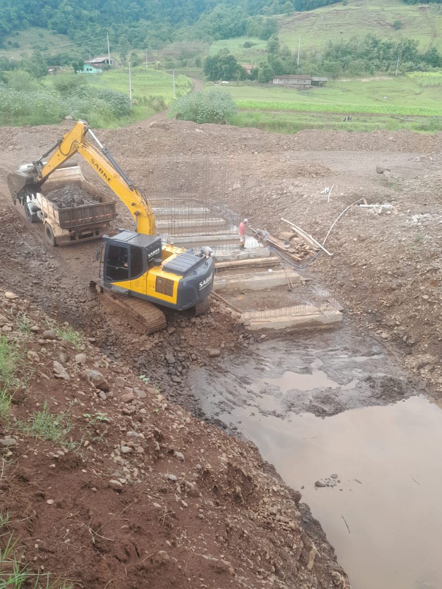 Obras da nova ponte baixa avançam com inicio da fundação