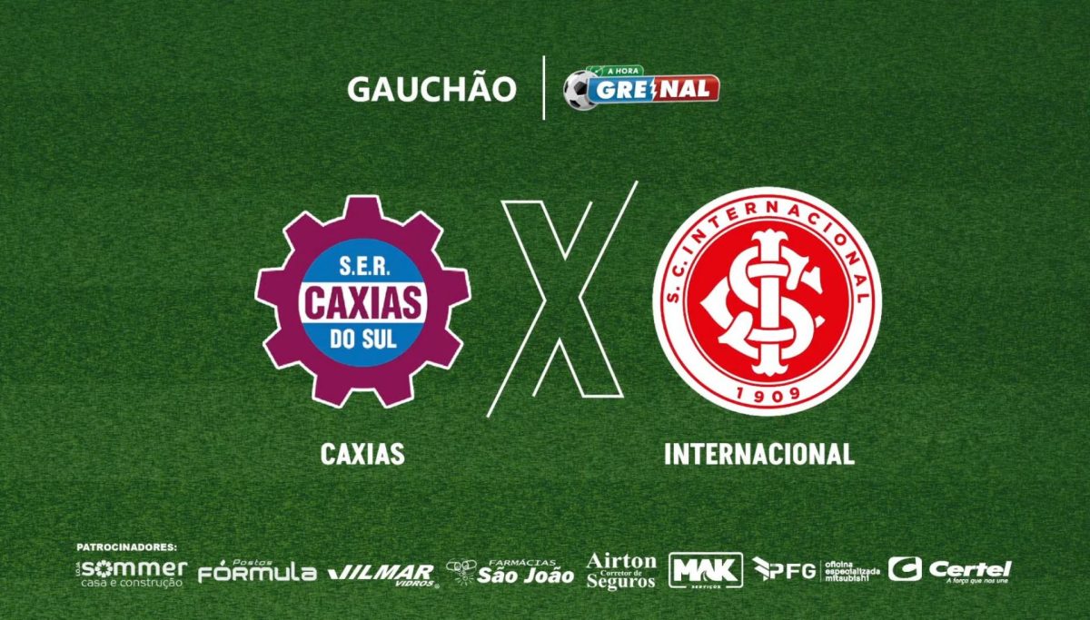 Grupo A Hora transmite Caxias x Internacional