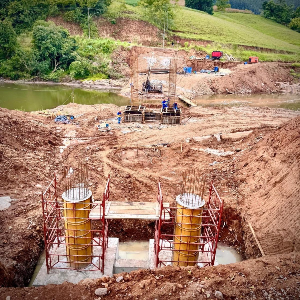 Nova ponte de Bauereck começa a ganhar forma