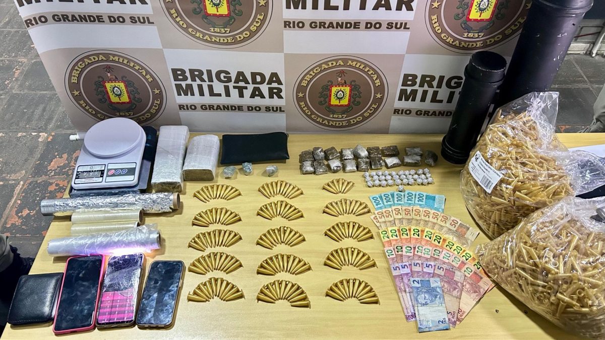 Brigada Militar prende casal com grande quantidade de drogas