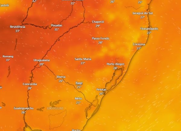 Calor retorna nesta semana e temperaturas chegam aos 32ºC