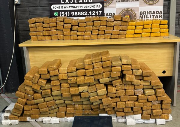 Polícia apreende mais de 200 kg de maconha em Estrela